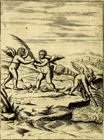 An illustration from Le imagini de gli dei de gli antichi del signor Vincenzo Cartari, reggiano : nelle quali sono descritte la religione de gli antichi, li idoli, riti & ceremonie loro ... et con l'espositione in epilogo di ciascheduna & suo significato : estrata dall' istesso Cartari per Cesare Malfatti .. (1625)