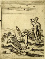 An illustration from Le imagini de gli dei de gli antichi del signor Vincenzo Cartari, reggiano : nelle quali sono descritte la religione de gli antichi, li idoli, riti & ceremonie loro ... et con l'espositione in epilogo di ciascheduna & suo significato : estrata dall' istesso Cartari per Cesare Malfatti .. (1625)