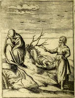 An illustration from Le imagini de gli dei de gli antichi del signor Vincenzo Cartari, reggiano : nelle quali sono descritte la religione de gli antichi, li idoli, riti & ceremonie loro ... et con l'espositione in epilogo di ciascheduna & suo significato : estrata dall' istesso Cartari per Cesare Malfatti .. (1625)