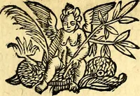 An illustration from Le imagini de gli dei de gli antichi del signor Vincenzo Cartari, reggiano : nelle quali sono descritte la religione de gli antichi, li idoli, riti & ceremonie loro ... et con l'espositione in epilogo di ciascheduna & suo significato : estrata dall' istesso Cartari per Cesare Malfatti .. (1625)