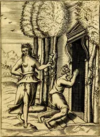 An illustration from Le imagini de gli dei de gli antichi del signor Vincenzo Cartari, reggiano : nelle quali sono descritte la religione de gli antichi, li idoli, riti & ceremonie loro ... et con l'espositione in epilogo di ciascheduna & suo significato : estrata dall' istesso Cartari per Cesare Malfatti .. (1625)