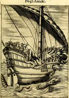 An illustration from Le imagini de gli dei de gli antichi del signor Vincenzo Cartari, reggiano : nelle quali sono descritte la religione de gli antichi, li idoli, riti & ceremonie loro ... et con l'espositione in epilogo di ciascheduna & suo significato : estrata dall' istesso Cartari per Cesare Malfatti .. (1625)
