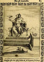 An illustration from Le imagini dei degli antichi (1608)