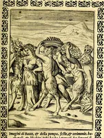 An illustration from Le imagini dei degli antichi (1608)