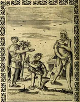 An illustration from Le imagini dei degli antichi (1608)