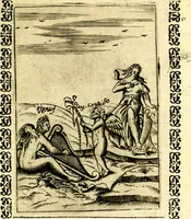 An illustration from Le imagini dei degli antichi (1608)