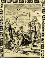 An illustration from Le imagini dei degli antichi (1608)