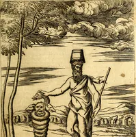 An illustration from Le imagini de i dei de gli antichi : nelle qvali si contengono gl' idoli, i riti, le cerimonie, & altre cose appartenenti alla religione de gli antichi (1592)