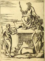 An illustration from Le imagini de i dei de gli antichi : nelle qvali si contengono gl' idoli, i riti, le cerimonie, & altre cose appartenenti alla religione de gli antichi (1592)