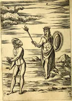 An illustration from Le imagini de i dei de gli antichi : nelle qvali si contengono gl' idoli, i riti, le cerimonie, & altre cose appartenenti alla religione de gli antichi (1592)