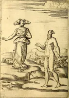 An illustration from Le imagini de i dei de gli antichi : nelle qvali si contengono gl' idoli, i riti, le cerimonie, & altre cose appartenenti alla religione de gli antichi (1592)