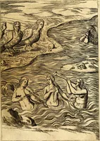 An illustration from Le imagini de i dei de gli antichi : nelle qvali si contengono gl' idoli, i riti, le cerimonie, & altre cose appartenenti alla religione de gli antichi (1592)