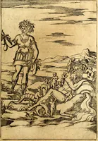 An illustration from Le imagini de i dei de gli antichi : nelle qvali si contengono gl' idoli, i riti, le cerimonie, & altre cose appartenenti alla religione de gli antichi (1592)