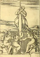 An illustration from Le imagini de i dei de gli antichi : nelle qvali si contengono gl' idoli, i riti, le cerimonie, & altre cose appartenenti alla religione de gli antichi (1592)
