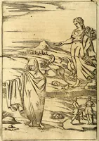 An illustration from Le imagini de i dei de gli antichi : nelle qvali si contengono gl' idoli, i riti, le cerimonie, & altre cose appartenenti alla religione de gli antichi (1592)