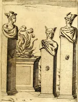 An illustration from Le imagini de i dei de gli antichi : nelle qvali si contengono gl' idoli, i riti, le cerimonie, & altre cose appartenenti alla religione de gli antichi (1592)