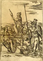 An illustration from Le imagini de i dei de gli antichi : nelle qvali si contengono gl' idoli, i riti, le cerimonie, & altre cose appartenenti alla religione de gli antichi (1592)