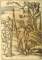 An illustration from Le imagini de i dei de gli antichi : nelle qvali si contengono gl' idoli, i riti, le cerimonie, & altre cose appartenenti alla religione de gli antichi (1592)