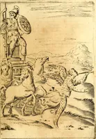 An illustration from Le imagini de i dei de gli antichi : nelle qvali si contengono gl' idoli, i riti, le cerimonie, & altre cose appartenenti alla religione de gli antichi (1592)