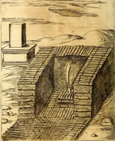 An illustration from Le imagini de i dei de gli antichi : nelle qvali si contengono gl' idoli, i riti, le cerimonie, & altre cose appartenenti alla religione de gli antichi (1592)