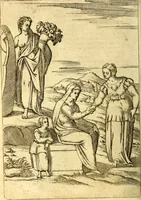 An illustration from Le imagini de i dei de gli antichi : nelle qvali si contengono gl' idoli, i riti, le cerimonie, & altre cose appartenenti alla religione de gli antichi (1592)