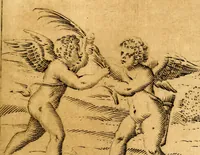 An illustration from Le imagini de i dei de gli antichi : nelle qvali si contengono gl' idoli, i riti, le cerimonie, & altre cose appartenenti alla religione de gli antichi (1592)