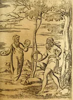 An illustration from Le imagini de i dei de gli antichi : nelle qvali si contengono gl' idoli, i riti, le cerimonie, & altre cose appartenenti alla religione de gli antichi (1592)