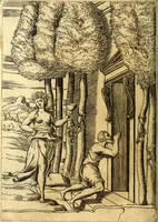An illustration from Le imagini de i dei de gli antichi : nelle qvali si contengono gl' idoli, i riti, le cerimonie, & altre cose appartenenti alla religione de gli antichi (1592)