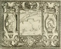 An illustration from Le imprese illustri : con espositioni et discorsi del Sor Ieronimo Ruscelli : al serenissimo et sempre felicissimo re Catolico Filippo D'Austaria : con la giunta di altre imprese tutto riordinato et corretto da Fran.co Patritio (1572)