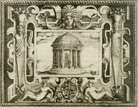 An illustration from Le imprese illustri : con espositioni et discorsi del Sor Ieronimo Ruscelli : al serenissimo et sempre felicissimo re Catolico Filippo D'Austaria : con la giunta di altre imprese tutto riordinato et corretto da Fran.co Patritio (1572)