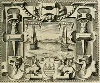 An illustration from Le imprese illustri : con espositioni et discorsi del Sor Ieronimo Ruscelli : al serenissimo et sempre felicissimo re Catolico Filippo D'Austaria : con la giunta di altre imprese tutto riordinato et corretto da Fran.co Patritio (1572)