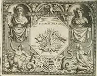 Picture 90 of 246 from Le imprese illustri : con espositioni et discorsi del Sor Ieronimo Ruscelli : al serenissimo et sempre felicissimo re Catolico Filippo D'Austaria : con la giunta di altre imprese tutto riordinato et corretto da Fran.co Patritio (1572), leaf 233