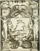 An illustration from Le imprese illustri : con espositioni et discorsi del Sor Ieronimo Ruscelli : al serenissimo et sempre felicissimo re Catolico Filippo D'Austaria : con la giunta di altre imprese tutto riordinato et corretto da Fran.co Patritio (1572)