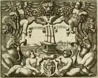 Picture 129 of 246 from Le imprese illustri : con espositioni et discorsi del Sor Ieronimo Ruscelli : al serenissimo et sempre felicissimo re Catolico Filippo D'Austaria : con la giunta di altre imprese tutto riordinato et corretto da Fran.co Patritio (1572), leaf 314