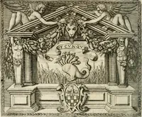 Picture 152 of 246 from Le imprese illustri : con espositioni et discorsi del Sor Ieronimo Ruscelli : al serenissimo et sempre felicissimo re Catolico Filippo D'Austaria : con la giunta di altre imprese tutto riordinato et corretto da Fran.co Patritio (1572), leaf 379