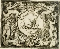 Picture 164 of 246 from Le imprese illustri : con espositioni et discorsi del Sor Ieronimo Ruscelli : al serenissimo et sempre felicissimo re Catolico Filippo D'Austaria : con la giunta di altre imprese tutto riordinato et corretto da Fran.co Patritio (1572), leaf 429
