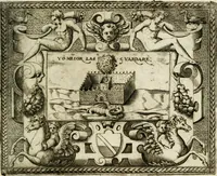 An illustration from Le imprese illustri : con espositioni et discorsi del Sor Ieronimo Ruscelli : al serenissimo et sempre felicissimo re Catolico Filippo D'Austaria : con la giunta di altre imprese tutto riordinato et corretto da Fran.co Patritio (1572)