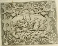 An illustration from Le imprese illustri : con espositioni et discorsi del Sor Ieronimo Ruscelli : al serenissimo et sempre felicissimo re Catolico Filippo D'Austaria : con la giunta di altre imprese tutto riordinato et corretto da Fran.co Patritio (1572)
