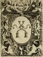 An illustration from Le imprese illvstri del s.or Ieronimo Rvscelli. Aggivntovi nvovam.te il qvarto libro da Vincenzo Rvscelli da Viterbo.. (1584)