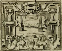 An illustration from Le imprese illvstri del s.or Ieronimo Rvscelli. Aggivntovi nvovam.te il qvarto libro da Vincenzo Rvscelli da Viterbo.. (1584)