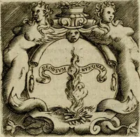An illustration from Le imprese illvstri del s.or Ieronimo Rvscelli. Aggivntovi nvovam.te il qvarto libro da Vincenzo Rvscelli da Viterbo.. (1584)