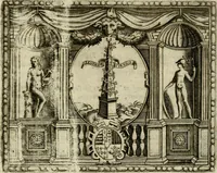 An illustration from Le imprese illvstri del s.or Ieronimo Rvscelli. Aggivntovi nvovam.te il qvarto libro da Vincenzo Rvscelli da Viterbo.. (1584)