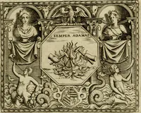 An illustration from Le imprese illvstri del s.or Ieronimo Rvscelli. Aggivntovi nvovam.te il qvarto libro da Vincenzo Rvscelli da Viterbo.. (1584)