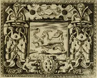 An illustration from Le imprese illvstri del s.or Ieronimo Rvscelli. Aggivntovi nvovam.te il qvarto libro da Vincenzo Rvscelli da Viterbo.. (1584)