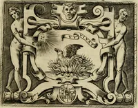 An illustration from Le imprese illvstri del s.or Ieronimo Rvscelli. Aggivntovi nvovam.te il qvarto libro da Vincenzo Rvscelli da Viterbo.. (1584)
