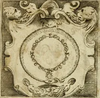 An illustration from Le imprese illvstri del s.or Ieronimo Rvscelli. Aggivntovi nvovam.te il qvarto libro da Vincenzo Rvscelli da Viterbo.. (1584)