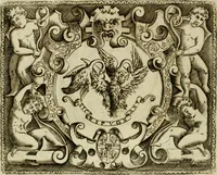 An illustration from Le imprese illvstri del s.or Ieronimo Rvscelli. Aggivntovi nvovam.te il qvarto libro da Vincenzo Rvscelli da Viterbo.. (1584)