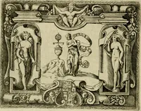 An illustration from Le imprese illvstri del s.or Ieronimo Rvscelli. Aggivntovi nvovam.te il qvarto libro da Vincenzo Rvscelli da Viterbo.. (1584)