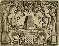 An illustration from Le imprese illvstri del s.or Ieronimo Rvscelli. Aggivntovi nvovam.te il qvarto libro da Vincenzo Rvscelli da Viterbo.. (1584)