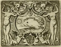 An illustration from Le imprese illvstri del s.or Ieronimo Rvscelli. Aggivntovi nvovam.te il qvarto libro da Vincenzo Rvscelli da Viterbo.. (1584)